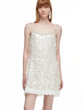 New Waimari ELECTRA MINI DRESS WHITE
